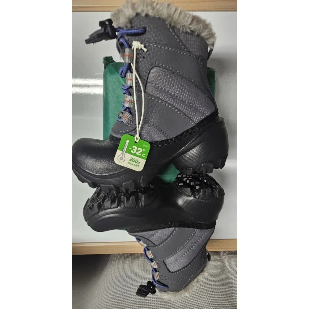 Columbia Rope Tow III‎ unisex kids faux fur snow boots BC1323-033 US 8/EU25